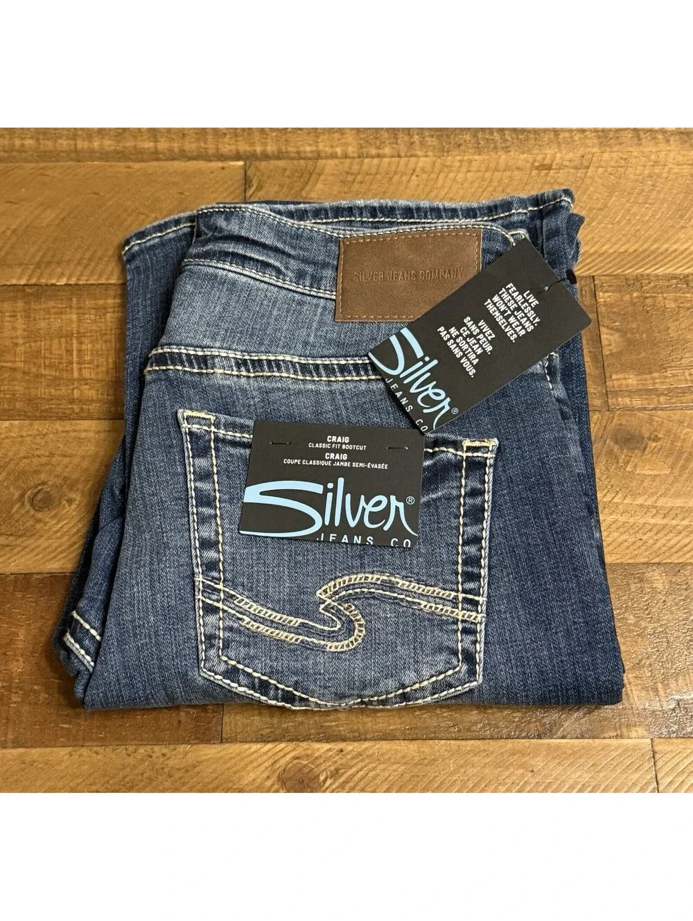 Silver Jeans Co Craig Bootcut Jeans Men’s 30x34 Indigo Classic Fit NWT $104